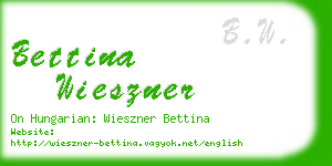 bettina wieszner business card